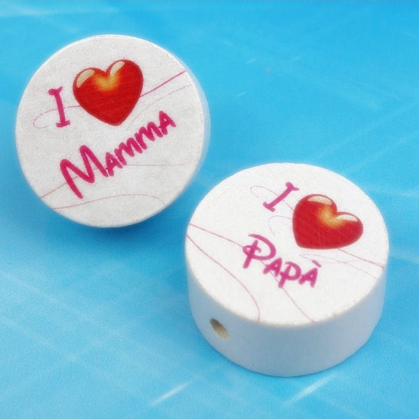 I love Mamma/Papà pink