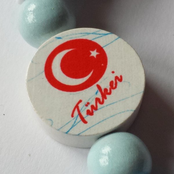 Türkische Schnullerkette Teyze Türkei blau